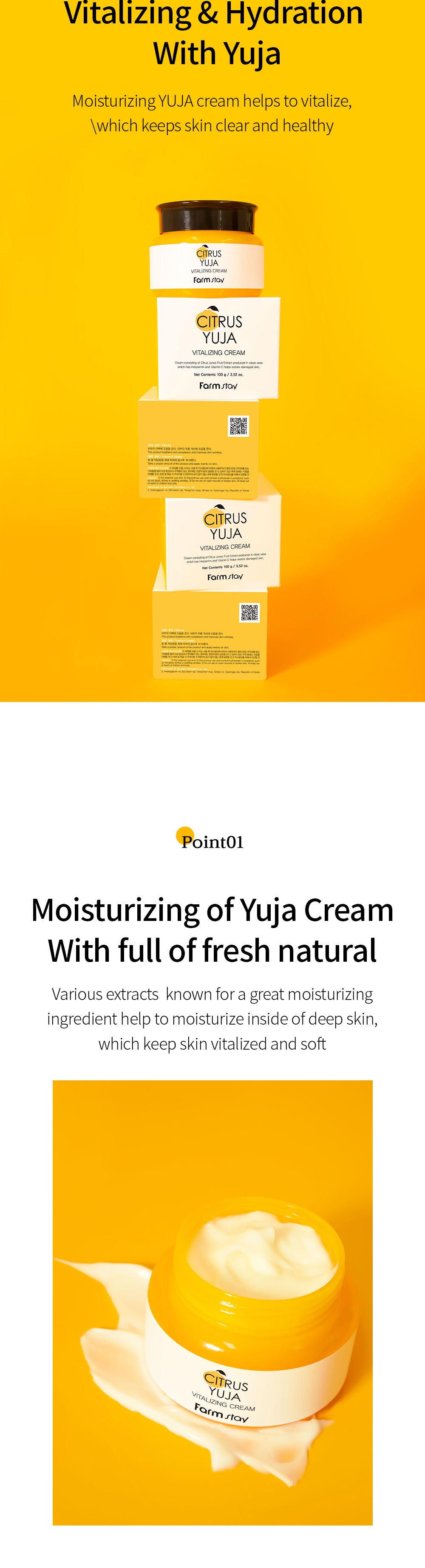 Citrus Yuja, Vitalizing Cream (100gm)
