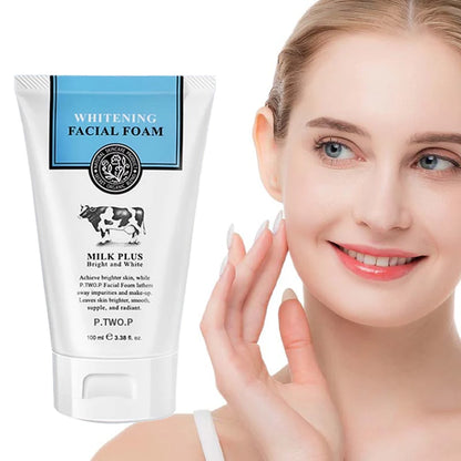 P.TWO.P Milk Whitening Facial Foam